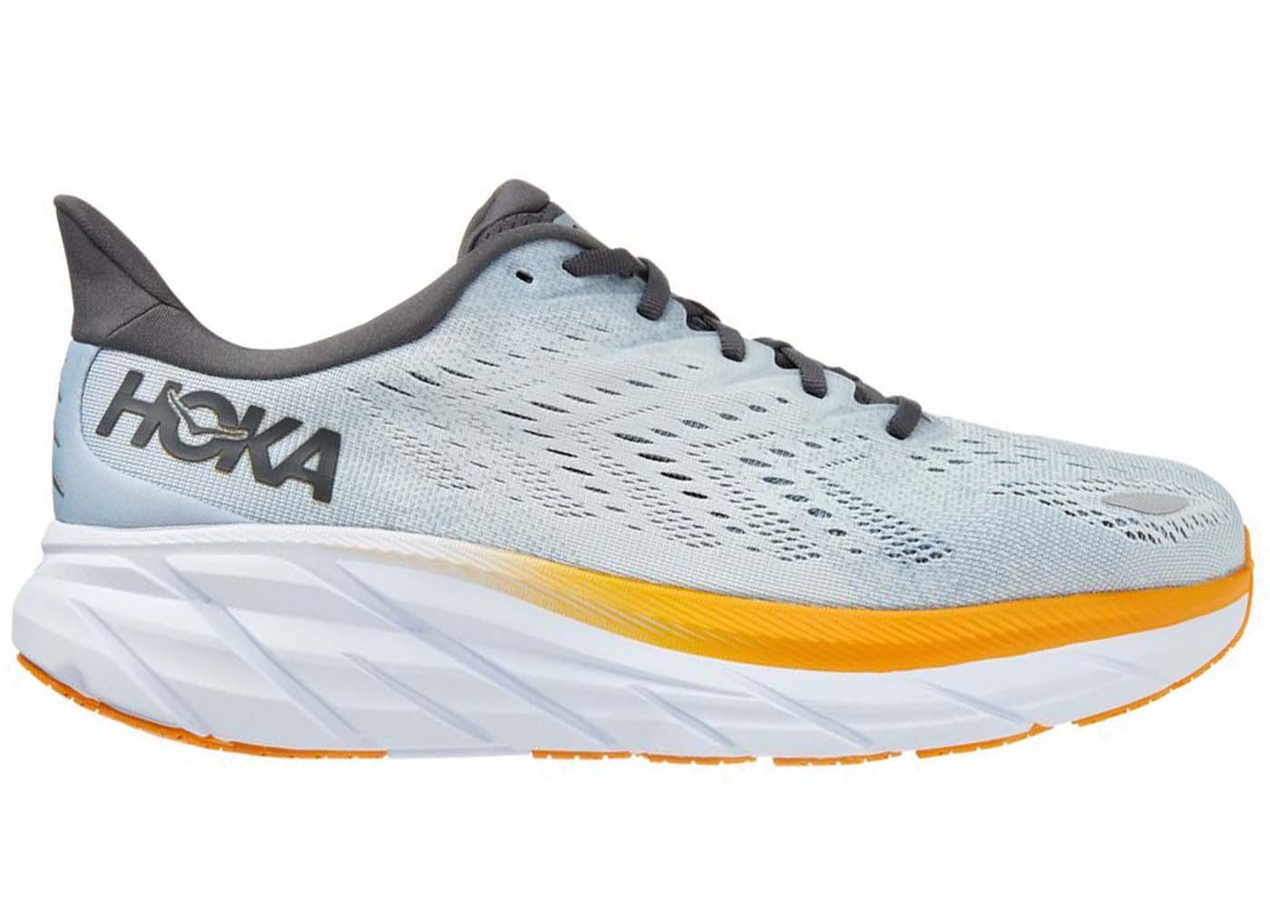 Hoka One One Clifton 8 Blue Fog Orange
