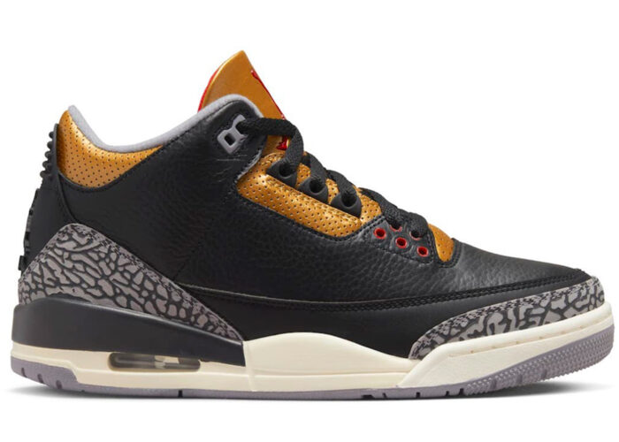 Air Jordan 3 Retro Black Cement Gold (W)