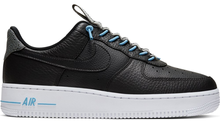 Nike Air Force 1 Low '07 Lux Black Light Blue (W)