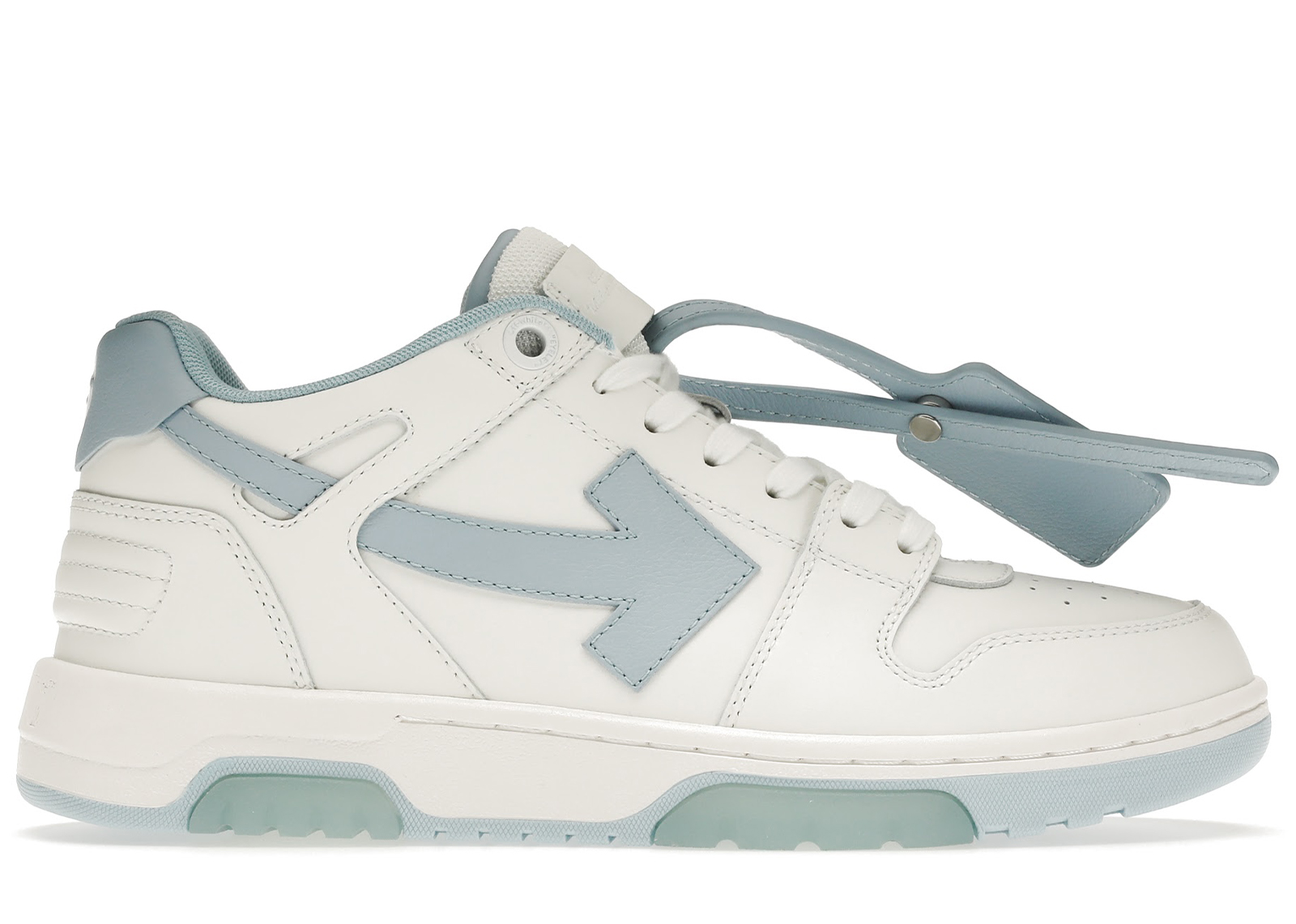 OFF-WHITE Out Of Office OOO 30 MM Low Tops White Light Blue