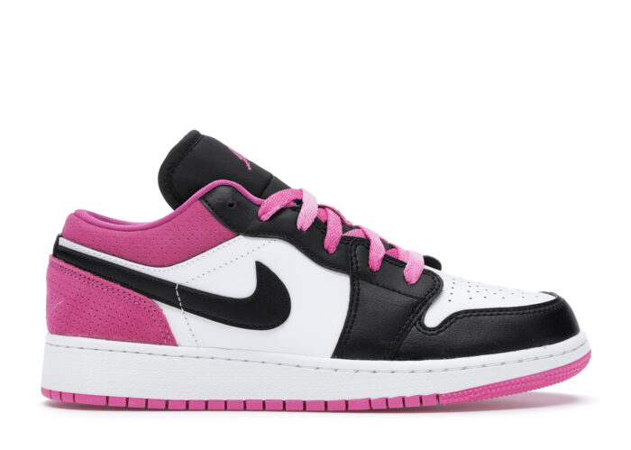 Air Jordan 1 Low Black Active Fuchsia (GS)