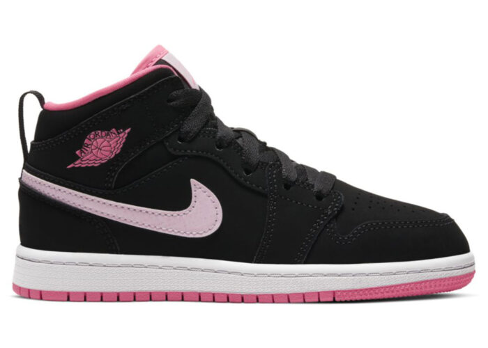 Air Jordan 1 Mid Black Digital Pink (PS)