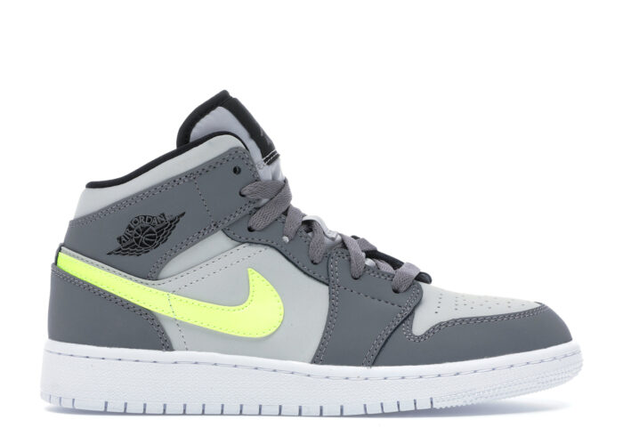 Air Jordan 1 Mid Gunsmoke Volt (GS)