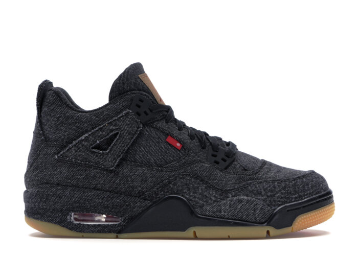 Air Jordan 4 Retro Levi's Black (GS) (Blank Tag)
