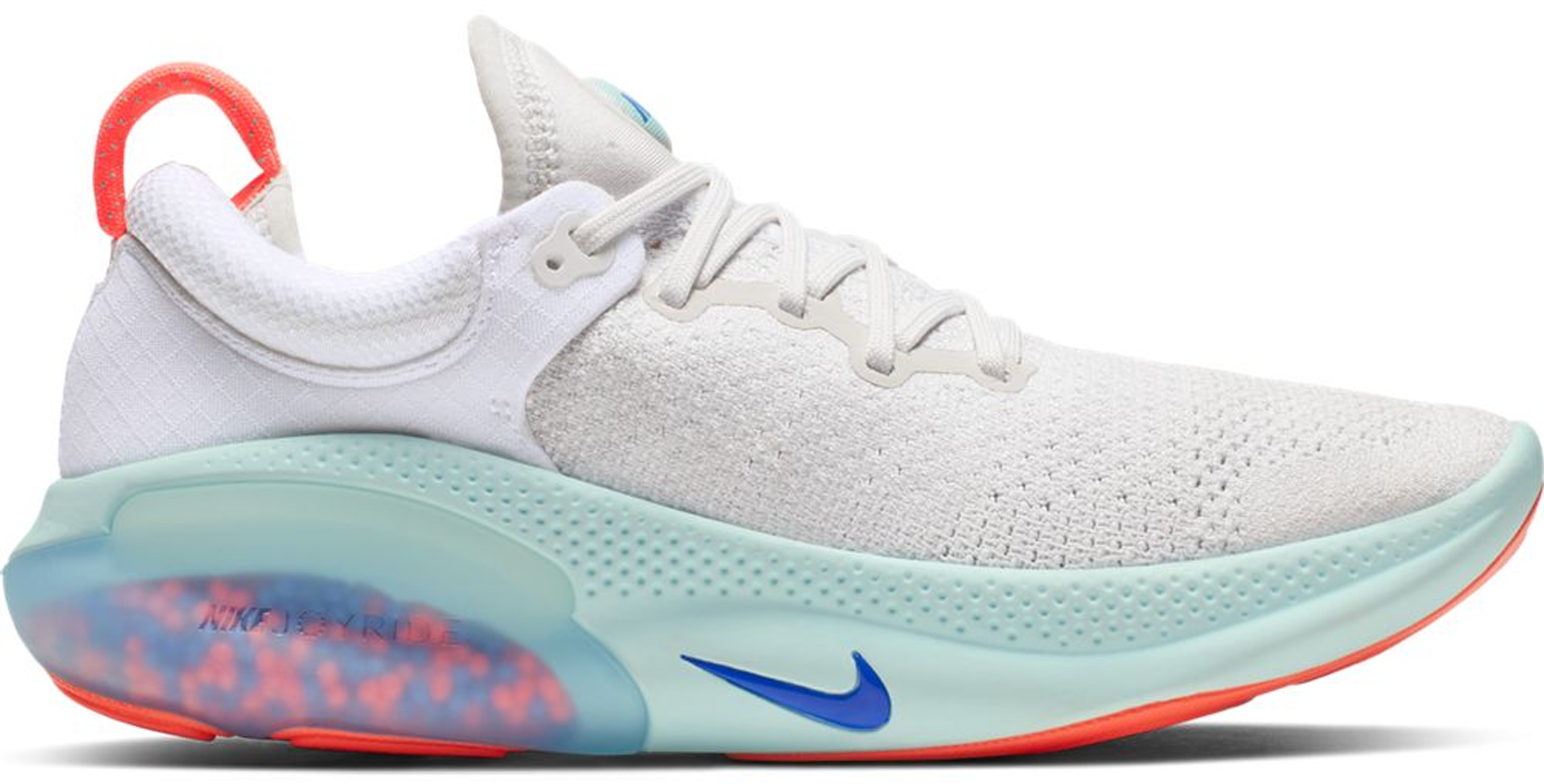 Nike Joyride Run Flyknit White Bright Mango Racer Blue (W)