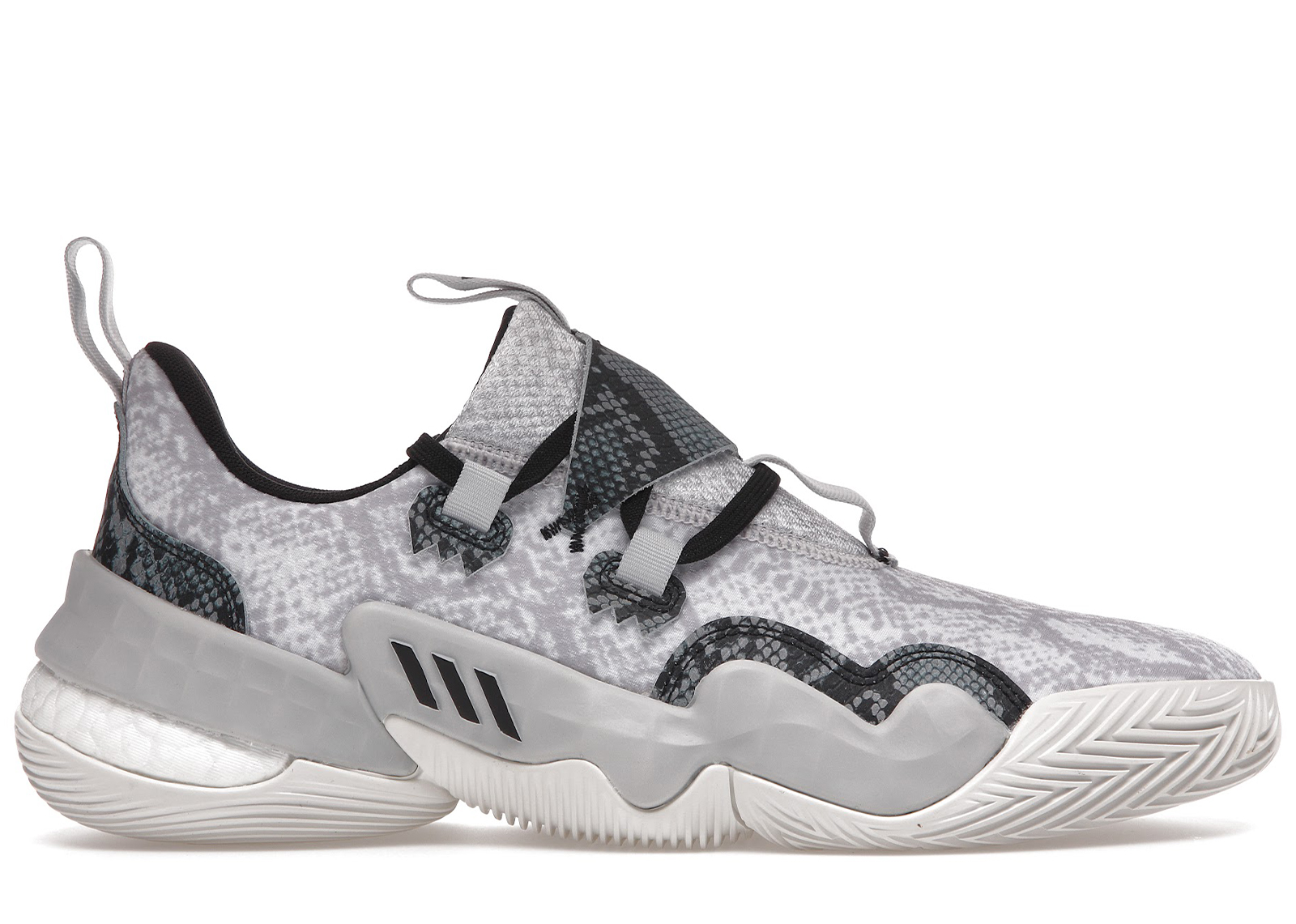 Adidas Trae Young 1 Light Solid Grey Snakeskin