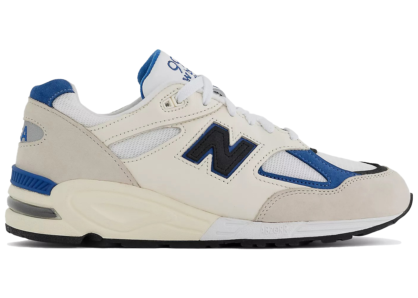 New Balance 990v2 MiUSA White Blue