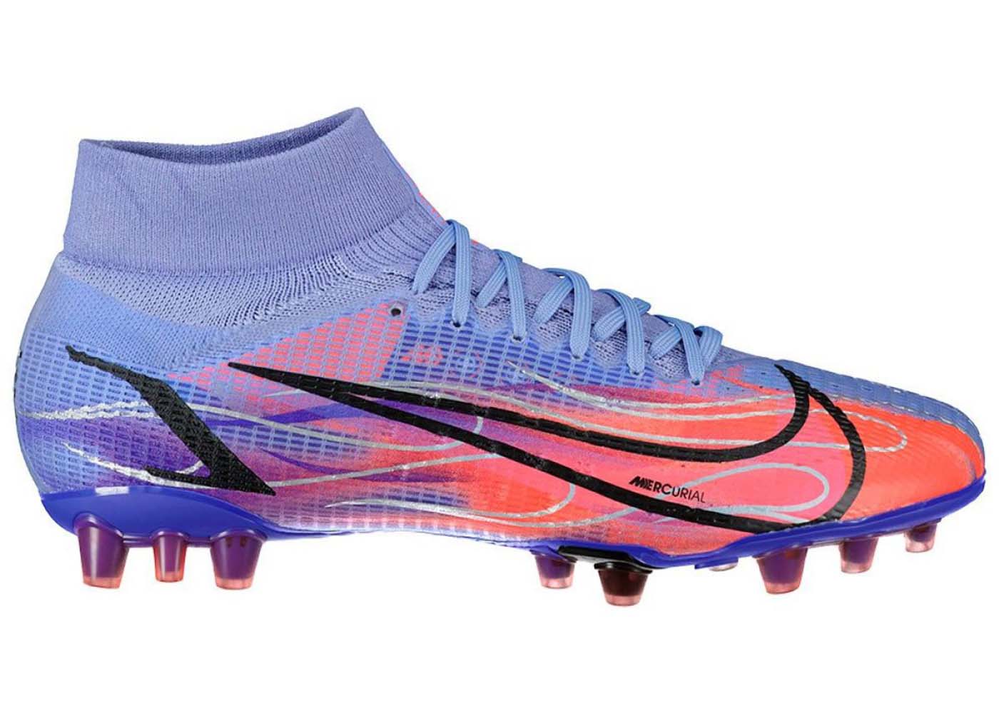 Nike Mercurial Superfly 8 FG Kylian Mbappe Flames Purple Sole DJ3977 506