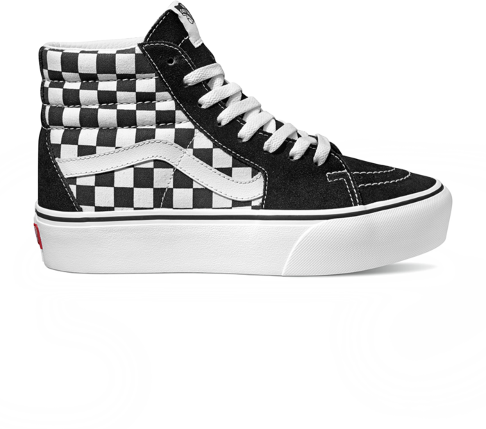 Vans Sk8-hi Platform Checkerboard Noir/ Blanc