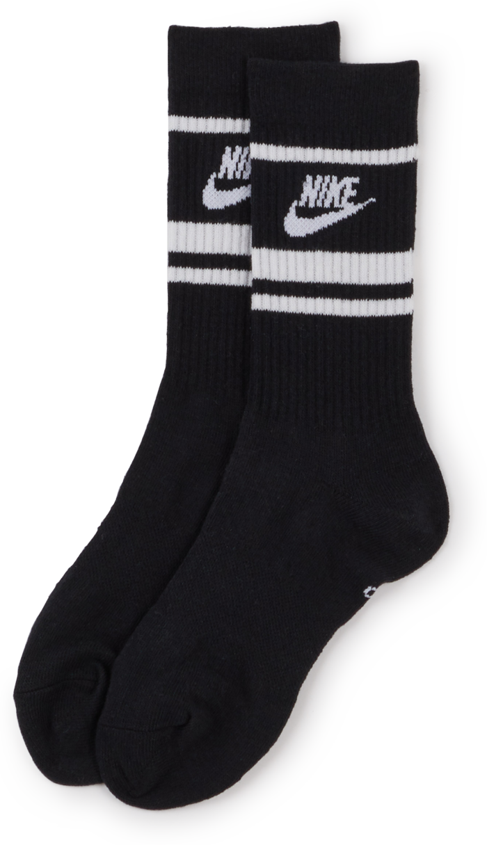 Nike Chaussettes X3 Crew Stripe Noir/blanc