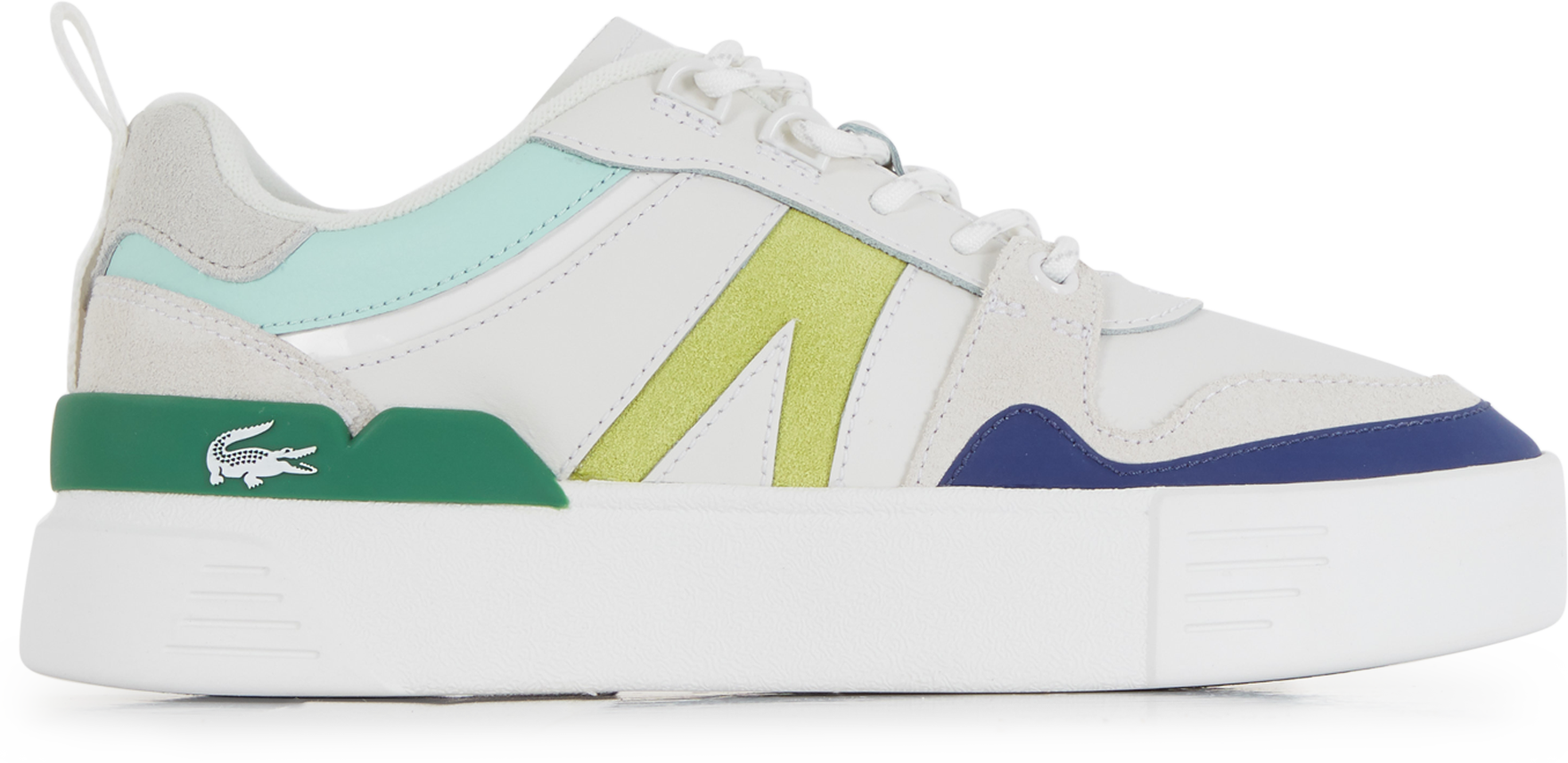 Lacoste L002 Blanc/vert/bleu
