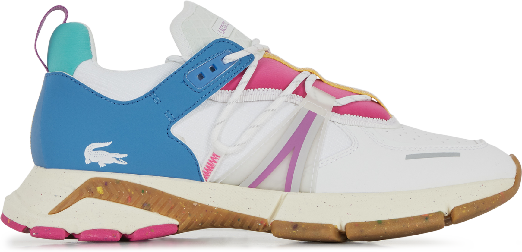 Lacoste L003 Blanc/rose/bleu