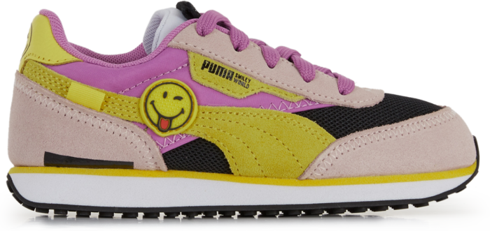 Puma Future Rider Smileyworld Noir/rose/jaune