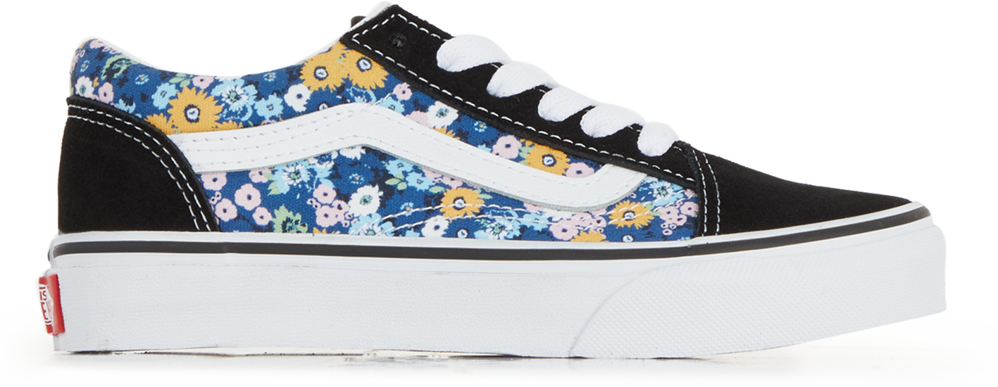 Vans Femme Vans Old Skool Noir A Fleur Vans Old Skool Floral Noir
