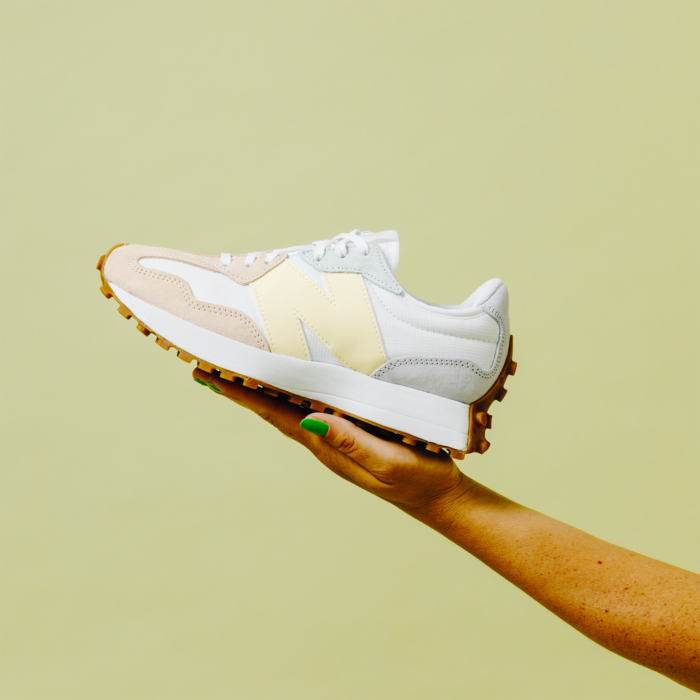 New Balance 327 Blanc/jaune