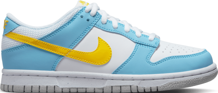 Nike Dunk Low Blanc/bleu/jaune