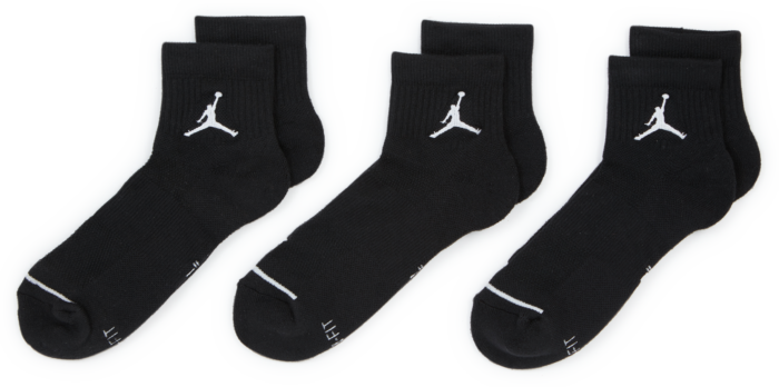 Jordan Chaussettes X3 Quarter Jumpman Noir