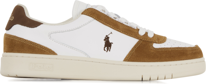Polo Ralph Lauren Polo Court Low Blanc/marron