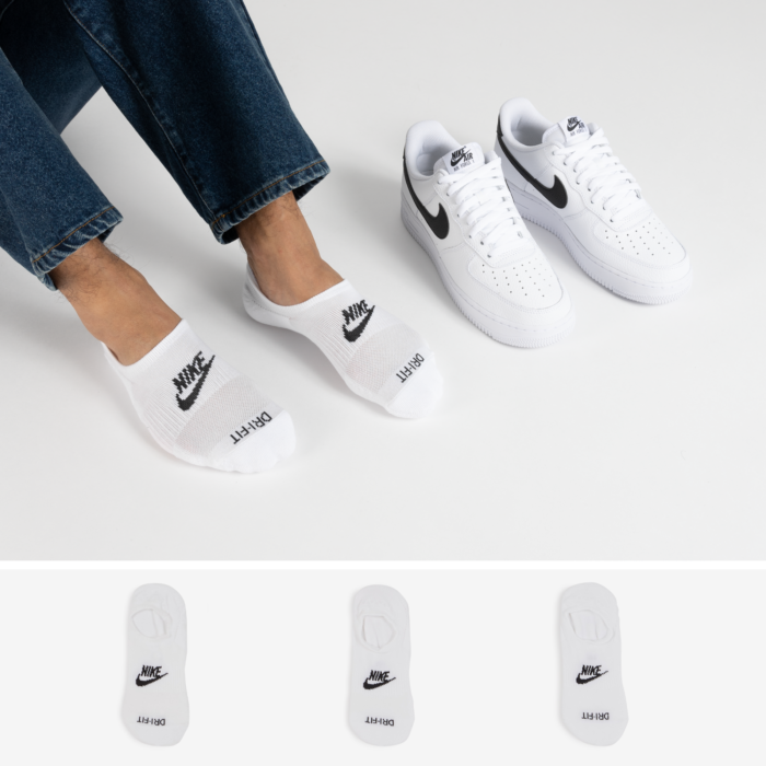 Nike Chaussettes Everyday Plus Low Blanc