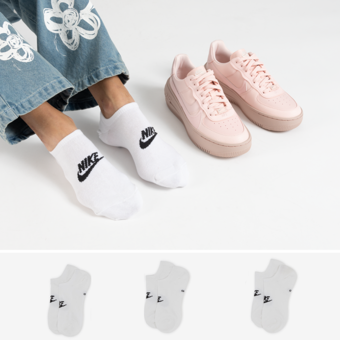 Nike Chaussettes X3 No Show Futura Blanc