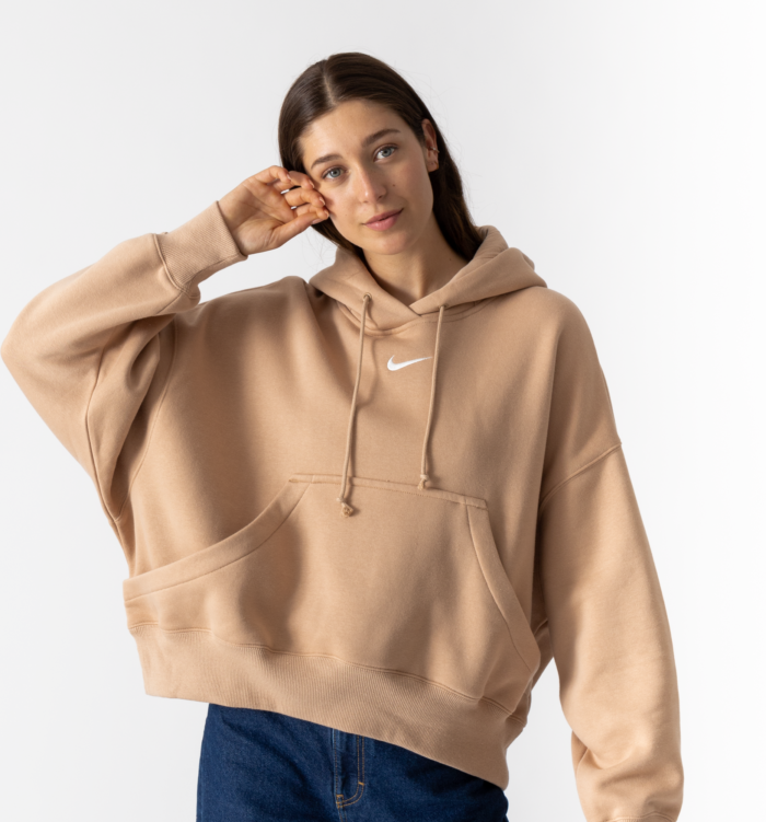 Nike Hoodie Phoenix Oversized Beige