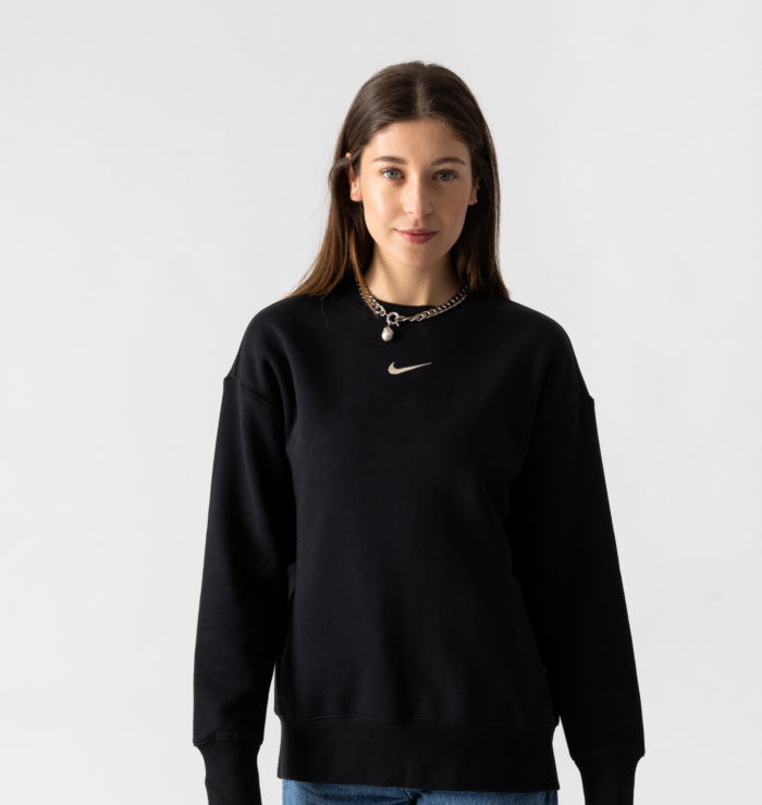 Nike Sweat Crew Long Style Oversized Noir