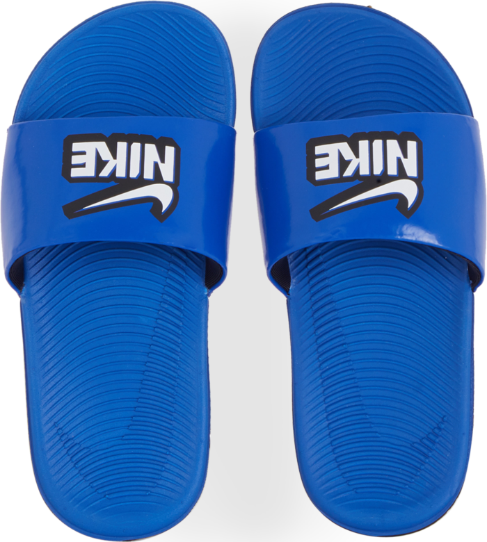 Nike Kawa Slide Wording Ps Bleu/noir