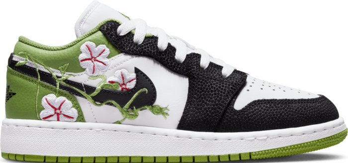 Jordan Air Jordan 1 Low Floral Blanc/vert/noir