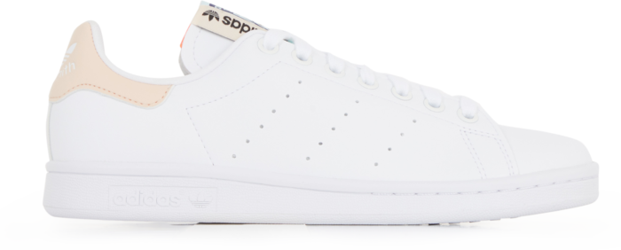 Adidas Originals Stan Smith Tongue Label Blanc/beige/orange