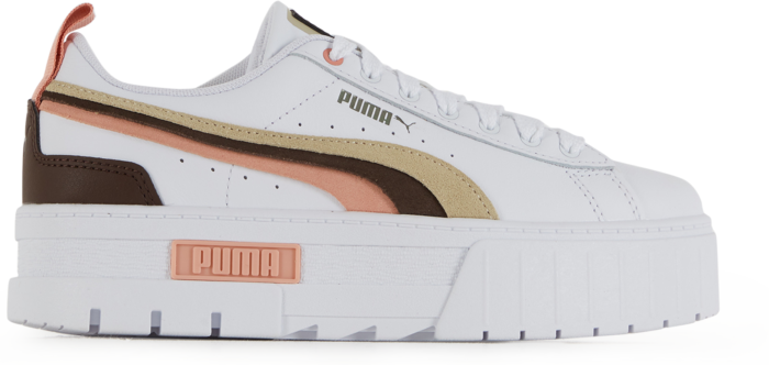 Puma Mayze Triplex Blanc/bordeaux/rose