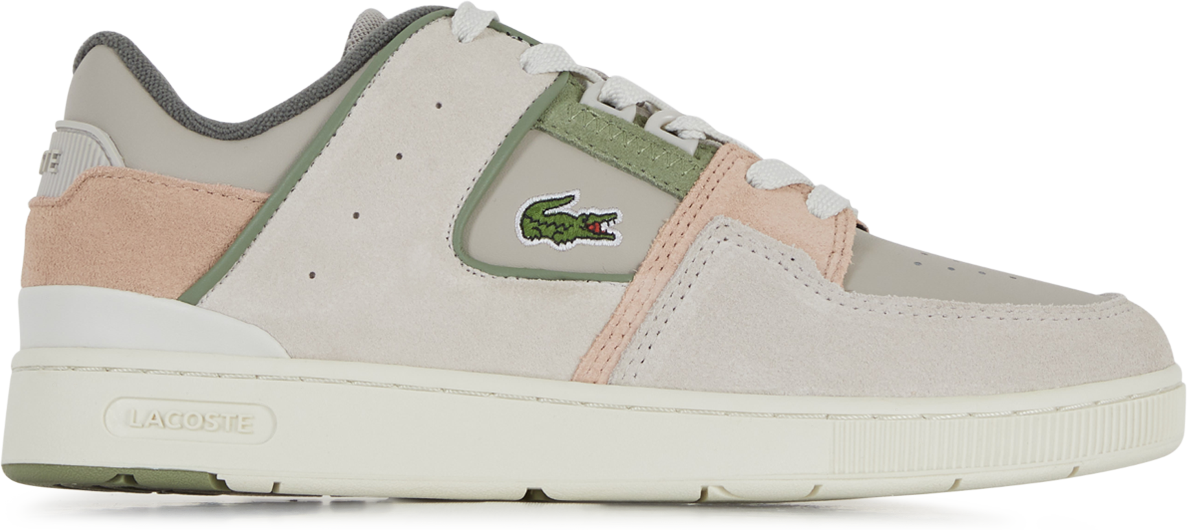 Lacoste Court Cage Beige/vert/rose