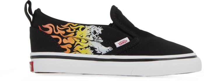 Vans Slip-on V Ferocious Flame Blanc/jaune/rouge