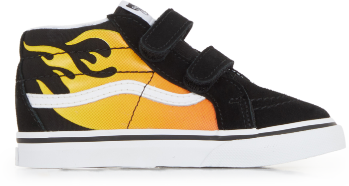 Vans Sk8-mid Reissue V Flame Noir/jaune/rouge