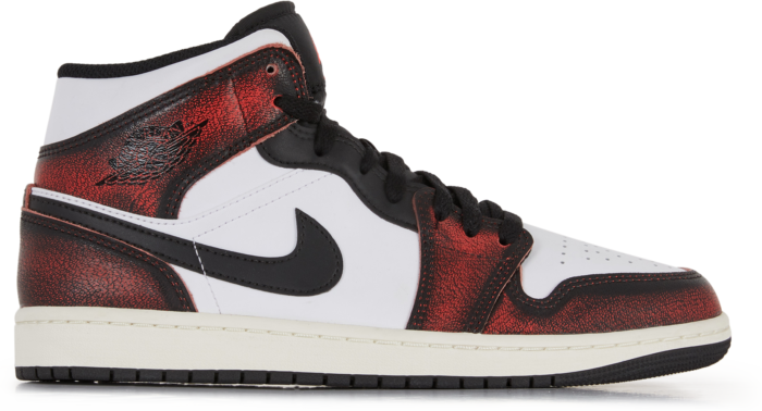 Jordan Air Jordan 1 Mid Se Wear Away Blanc/rouge