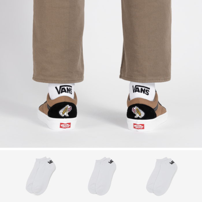 Vans Chaussettes Classic Low Lotx3 Blanc