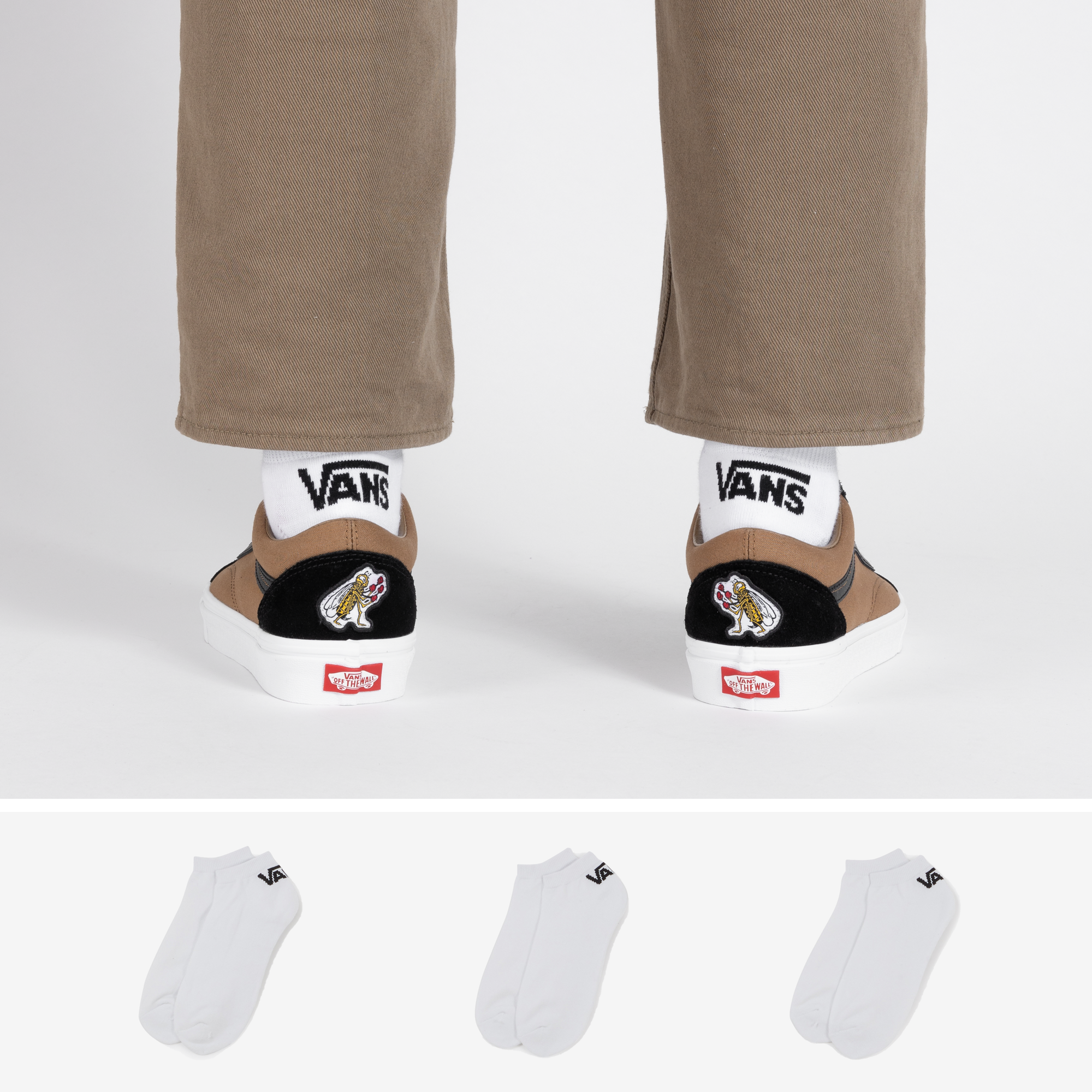 Vans Chaussettes Classic Low Lotx3 Blanc