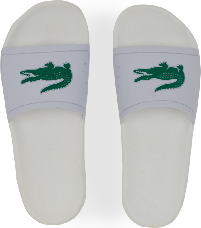 Lacoste Croco Slide Blanc/vert