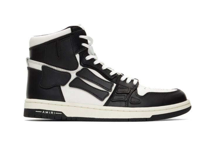 AMIRI Skel Top Hi Black White