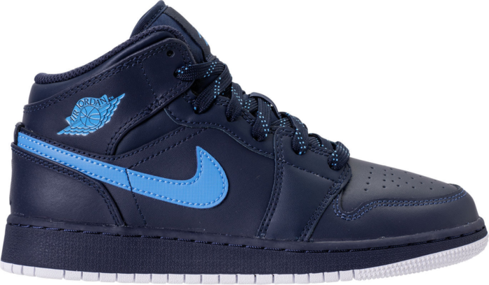 Air Jordan 1 Mid Obsidian University Blue (GS)