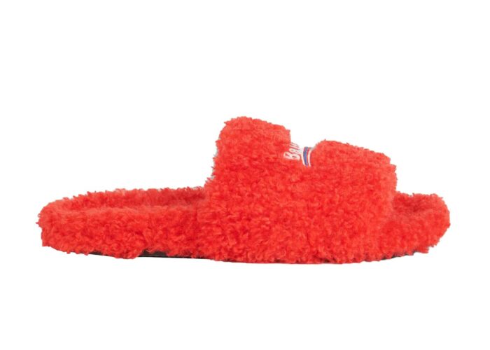 Balenciaga Furry Slide Red White (W)