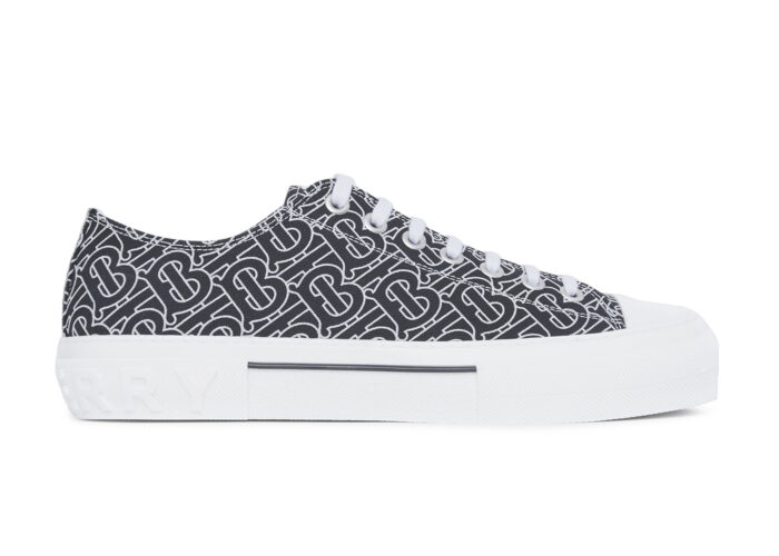 Burberry Monogram Print Cotton Low Black White