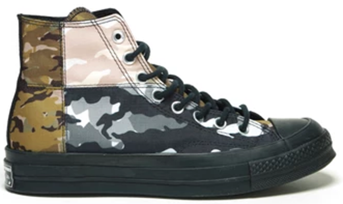 Converse Chuck Taylor All-Star 70 Hi Patchwork Blocked Camo Black