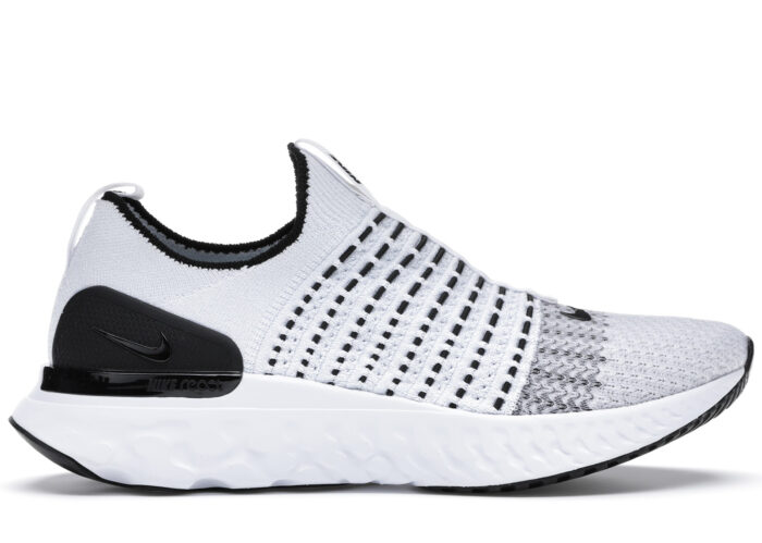 Nike React Phantom Run Flyknit 2 White Black