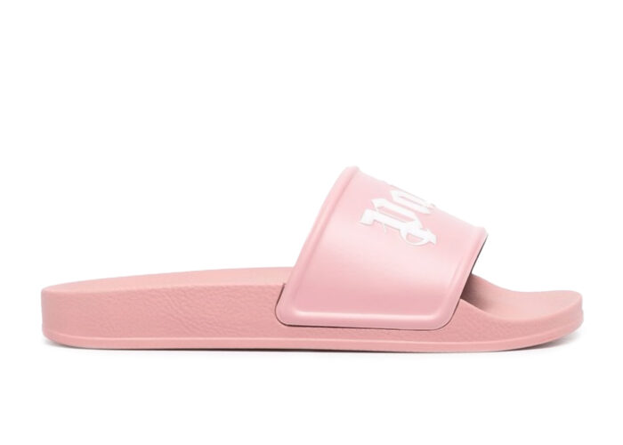 Palm Angels Pool Slides Soft Pink White (W)