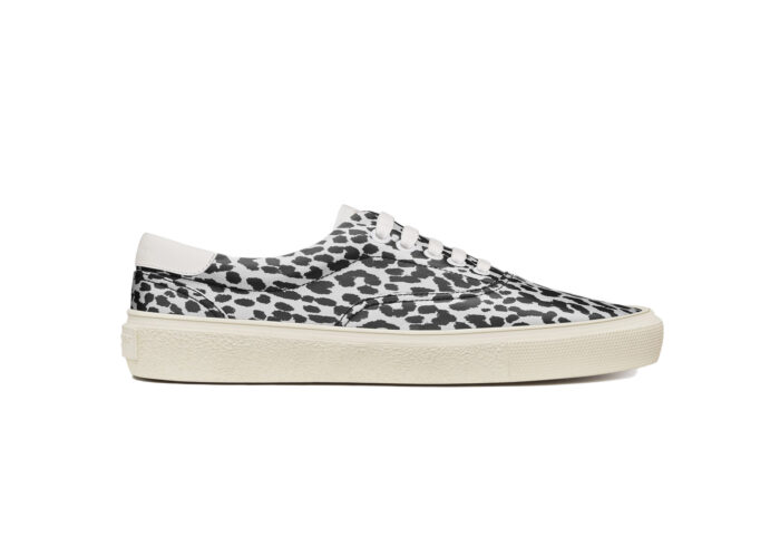 Saint Laurent Skate Lace Up White Black Babycat