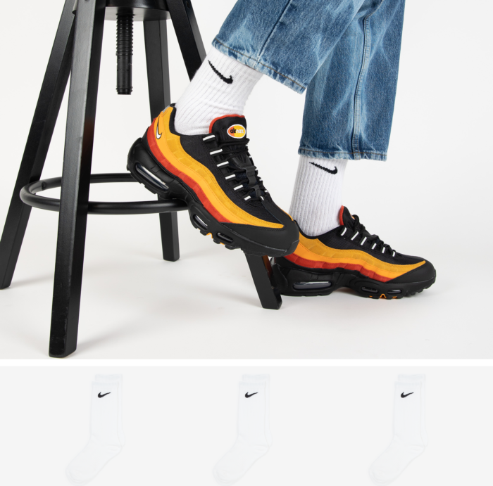 Nike Chaussettes X3 Crew Blanc