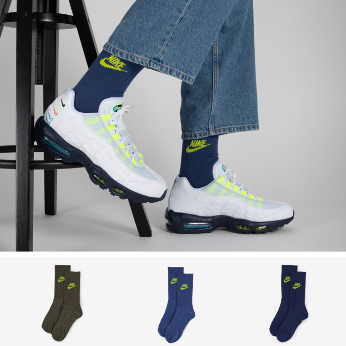 Nike Cho7 Lotx3 Crew Colored Logo Bleu
