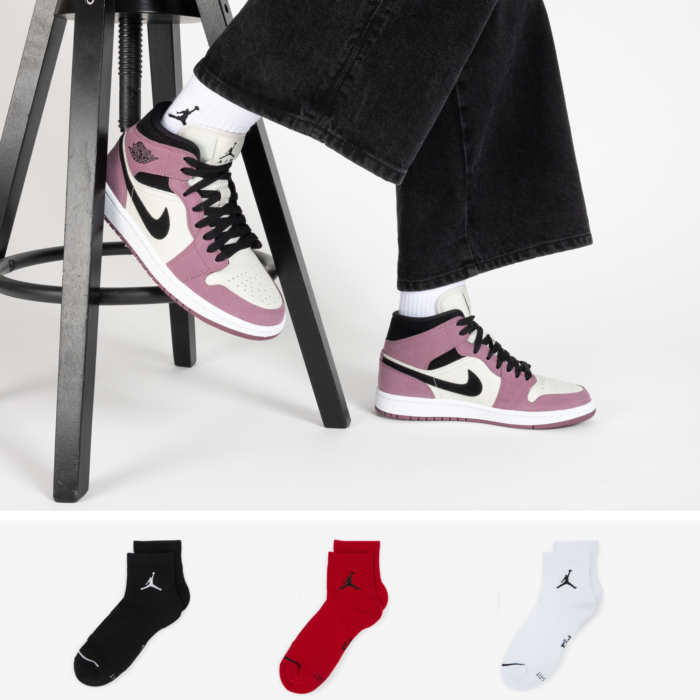 Jordan Chaussettes X3 Ankle Jumpman Noir/blanc/rouge