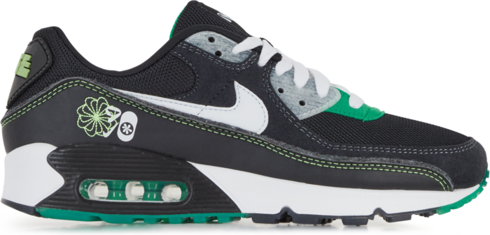 Nike Air Max 90 Swoosh Fiber Noir/vert