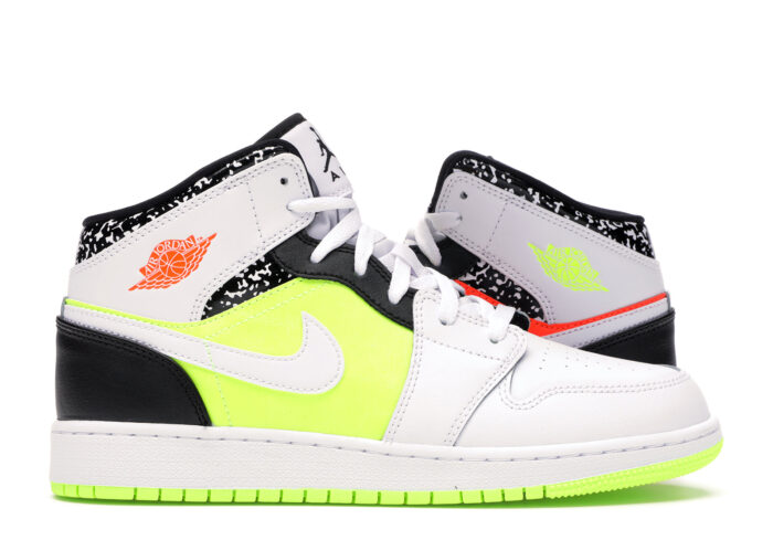 Air Jordan 1 Mid Composition Notebook (GS)